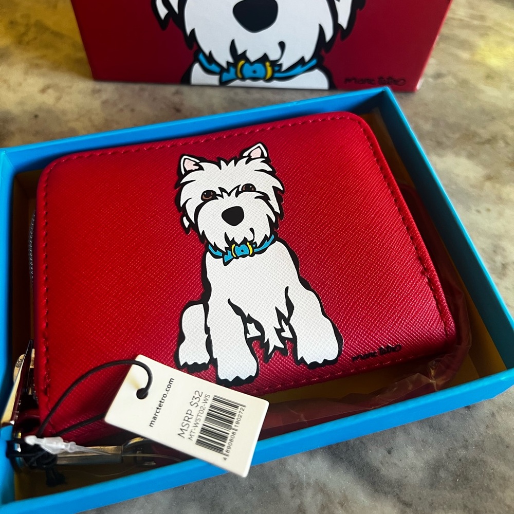 Marc Tetro Westie Wallet NWT